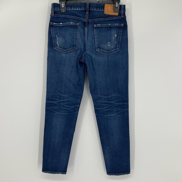 Moussy Vintage Lancaster Mid-Rise Distressed Skinny Cropped Jeans Size 27 - Picture 8 of 14
